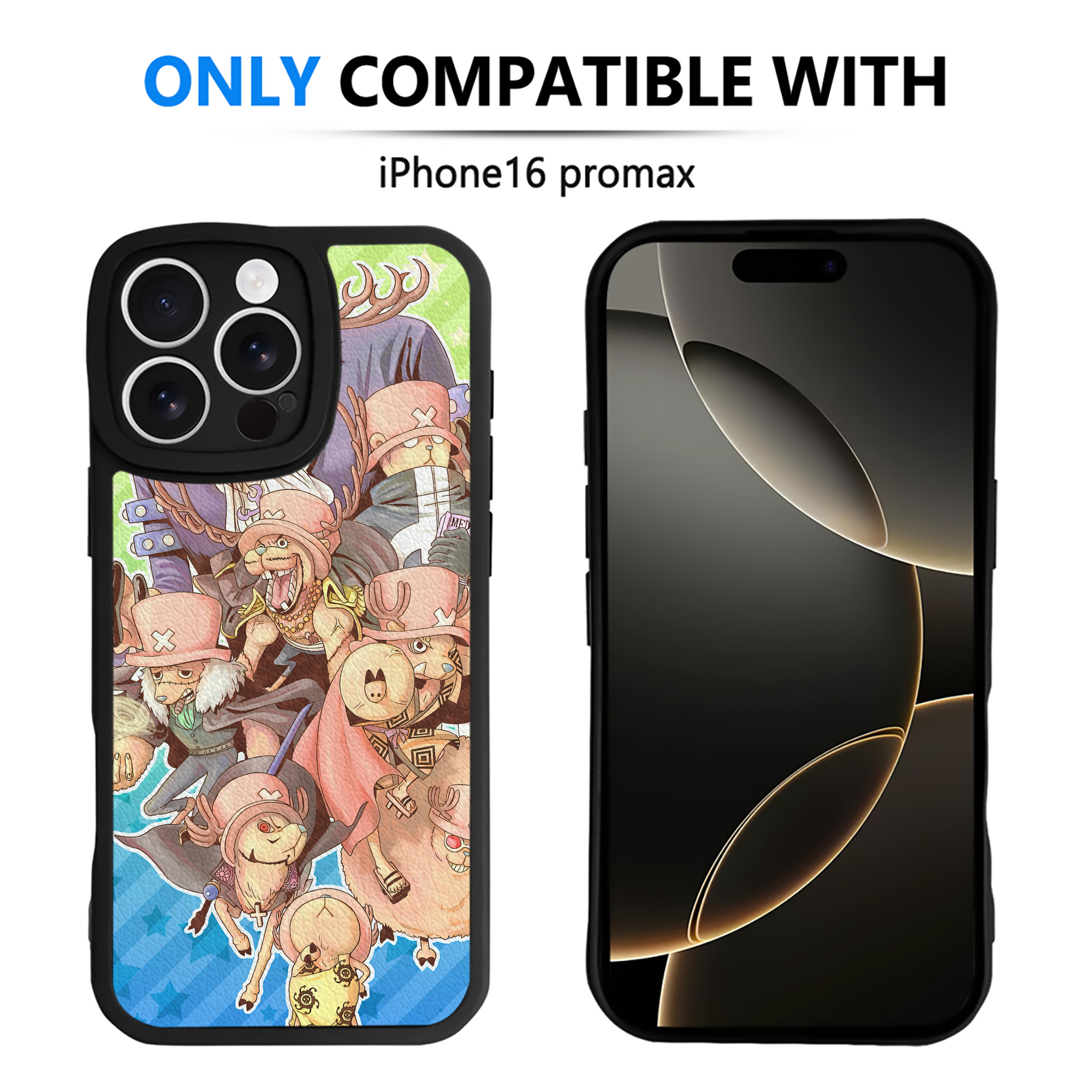 （画像用） ワンピース ONE PIECE 【iPhone 16シリーズ対応】シリコンスマホケース（レザー調） 材質：シリコン